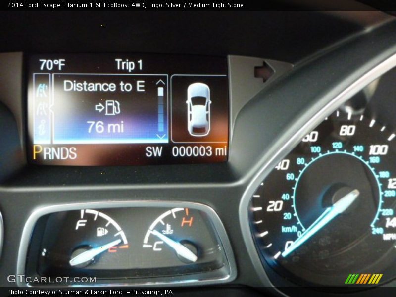 Ingot Silver / Medium Light Stone 2014 Ford Escape Titanium 1.6L EcoBoost 4WD