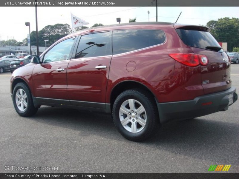 Red Jewel Metallic / Ebony/Ebony 2011 Chevrolet Traverse LT