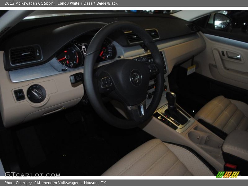 Candy White / Desert Beige/Black 2013 Volkswagen CC Sport