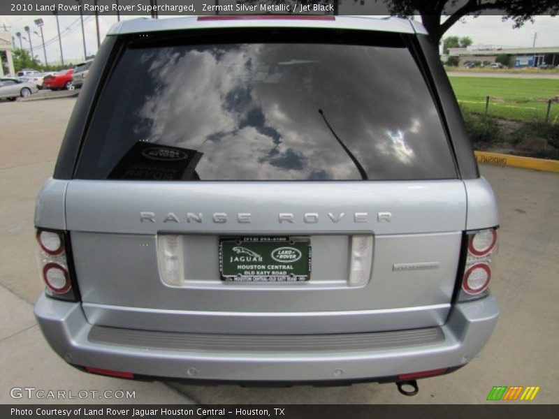 Zermatt Silver Metallic / Jet Black 2010 Land Rover Range Rover Supercharged
