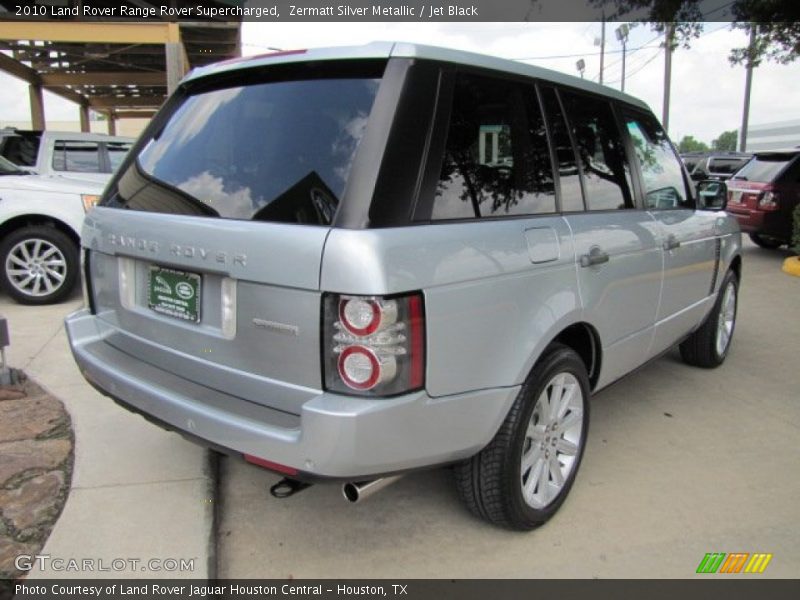 Zermatt Silver Metallic / Jet Black 2010 Land Rover Range Rover Supercharged