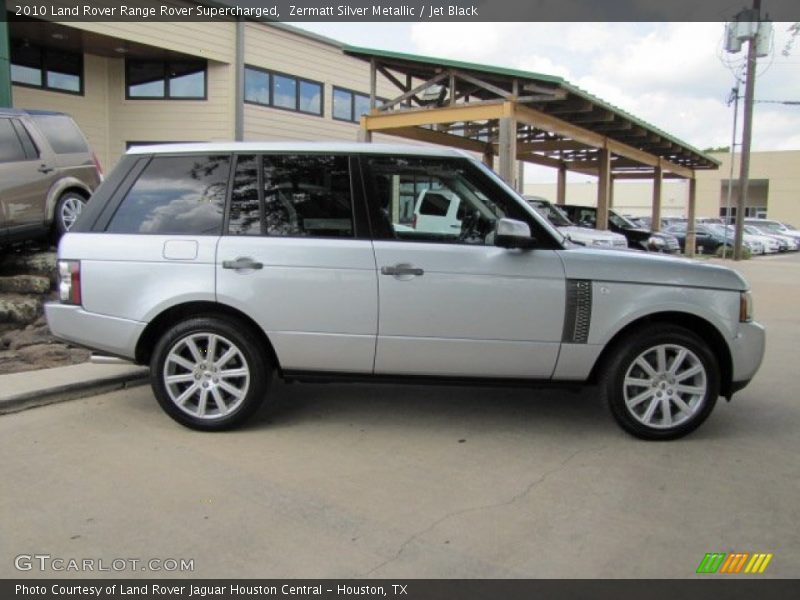 Zermatt Silver Metallic / Jet Black 2010 Land Rover Range Rover Supercharged