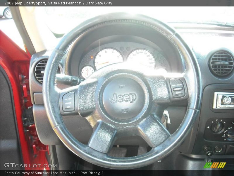 Salsa Red Pearlcoat / Dark Slate Gray 2002 Jeep Liberty Sport