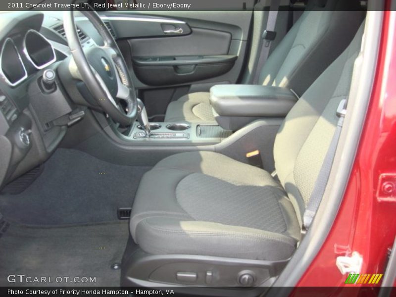 Red Jewel Metallic / Ebony/Ebony 2011 Chevrolet Traverse LT