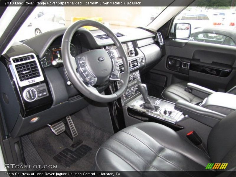 Zermatt Silver Metallic / Jet Black 2010 Land Rover Range Rover Supercharged