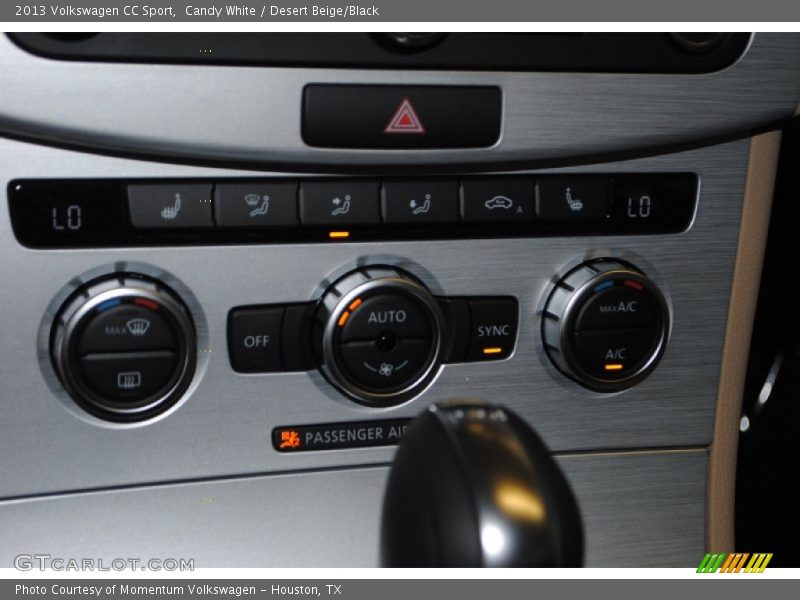 Candy White / Desert Beige/Black 2013 Volkswagen CC Sport