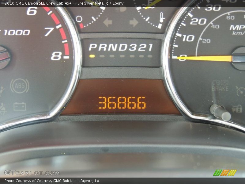 Pure Silver Metallic / Ebony 2010 GMC Canyon SLE Crew Cab 4x4