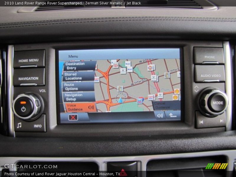 Zermatt Silver Metallic / Jet Black 2010 Land Rover Range Rover Supercharged