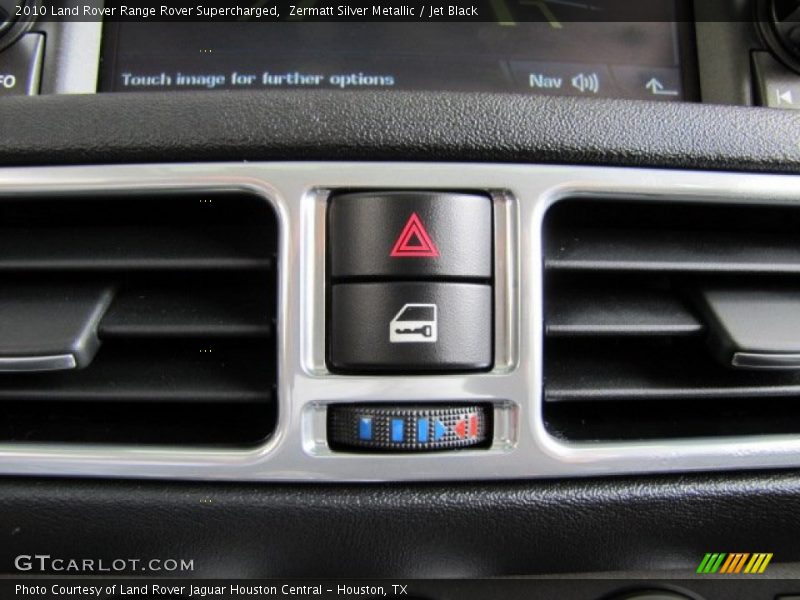 Zermatt Silver Metallic / Jet Black 2010 Land Rover Range Rover Supercharged