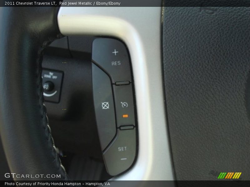 Red Jewel Metallic / Ebony/Ebony 2011 Chevrolet Traverse LT