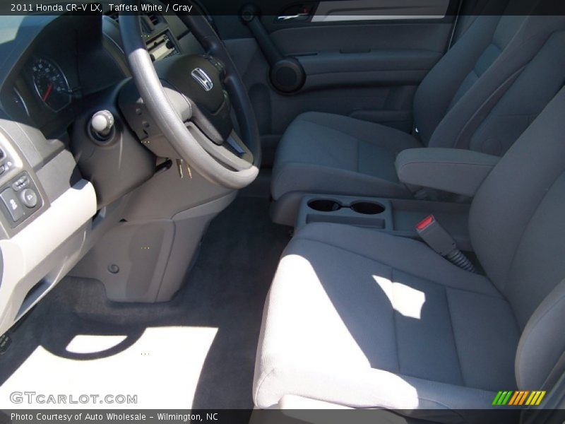 Taffeta White / Gray 2011 Honda CR-V LX