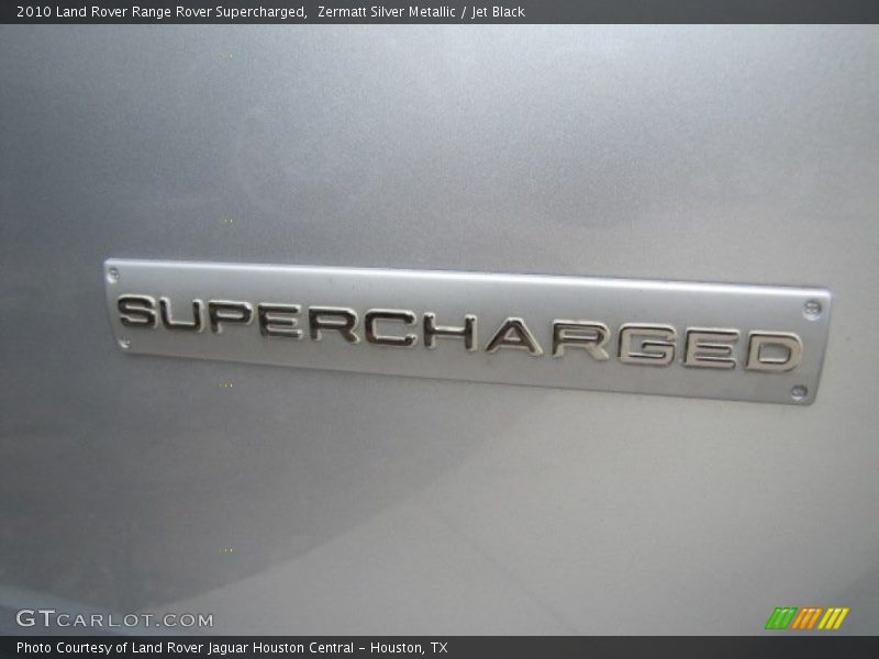Zermatt Silver Metallic / Jet Black 2010 Land Rover Range Rover Supercharged