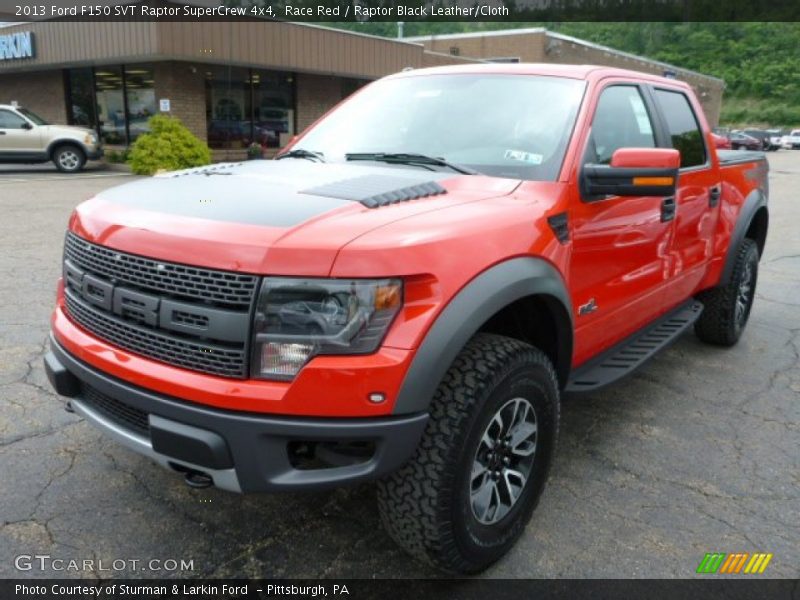 Race Red / Raptor Black Leather/Cloth 2013 Ford F150 SVT Raptor SuperCrew 4x4