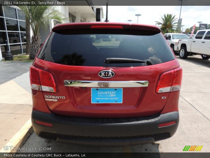 Spicy Red / Beige 2011 Kia Sorento EX