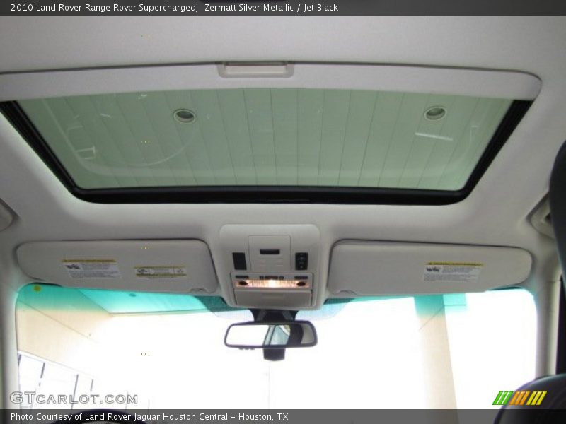 Zermatt Silver Metallic / Jet Black 2010 Land Rover Range Rover Supercharged