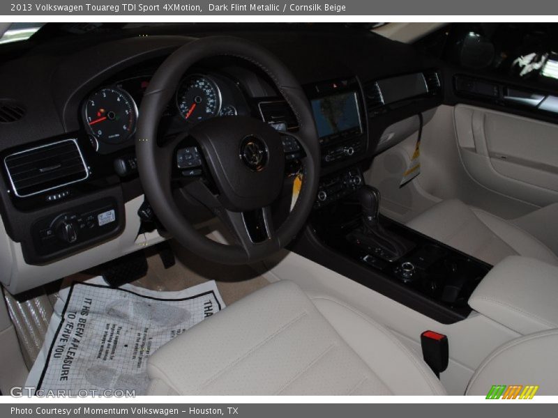Dark Flint Metallic / Cornsilk Beige 2013 Volkswagen Touareg TDI Sport 4XMotion