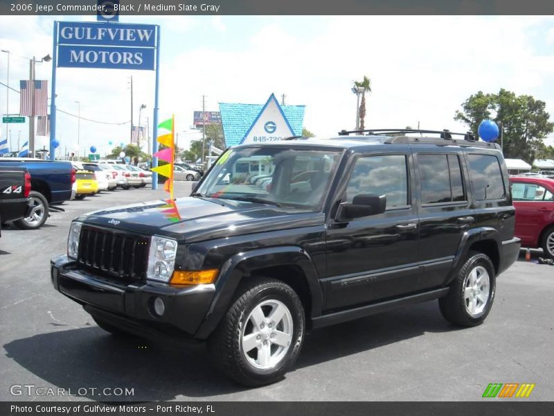 Black / Medium Slate Gray 2006 Jeep Commander