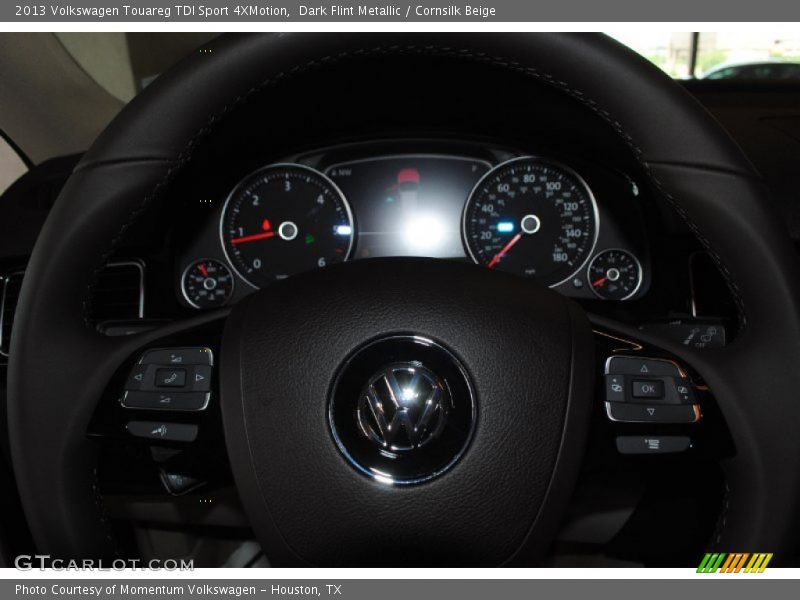 Dark Flint Metallic / Cornsilk Beige 2013 Volkswagen Touareg TDI Sport 4XMotion