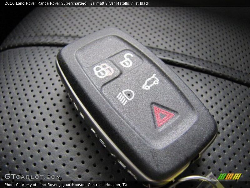 Zermatt Silver Metallic / Jet Black 2010 Land Rover Range Rover Supercharged