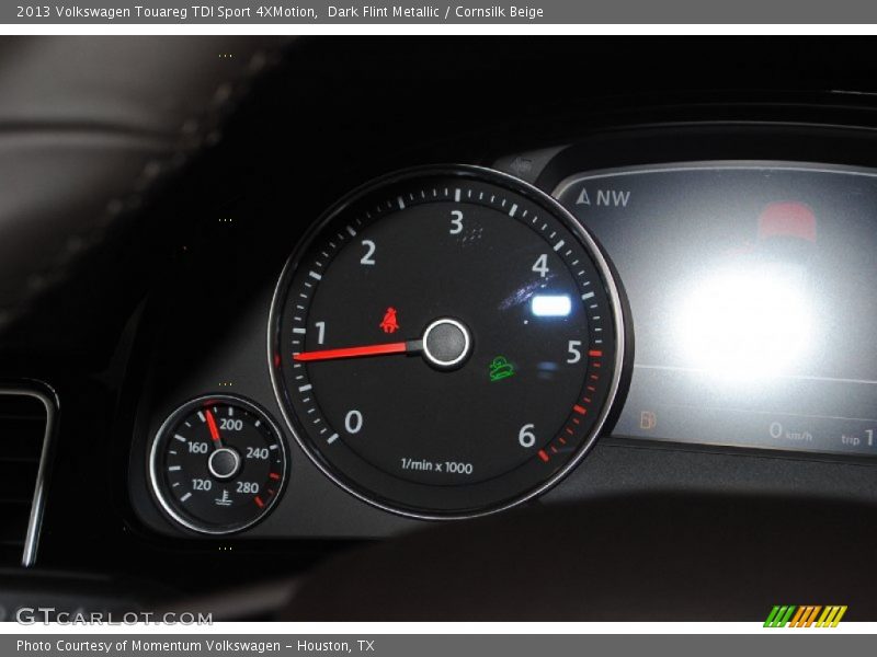 Dark Flint Metallic / Cornsilk Beige 2013 Volkswagen Touareg TDI Sport 4XMotion