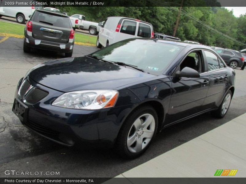 Midnight Blue Metallic / Ebony 2009 Pontiac G6 Sedan