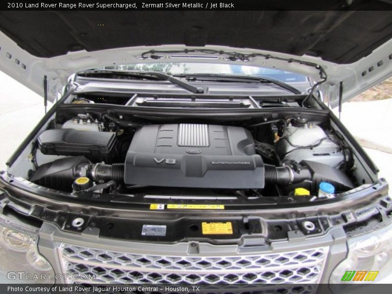 Zermatt Silver Metallic / Jet Black 2010 Land Rover Range Rover Supercharged