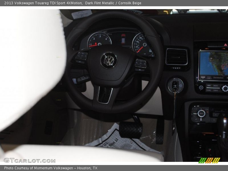 Dark Flint Metallic / Cornsilk Beige 2013 Volkswagen Touareg TDI Sport 4XMotion