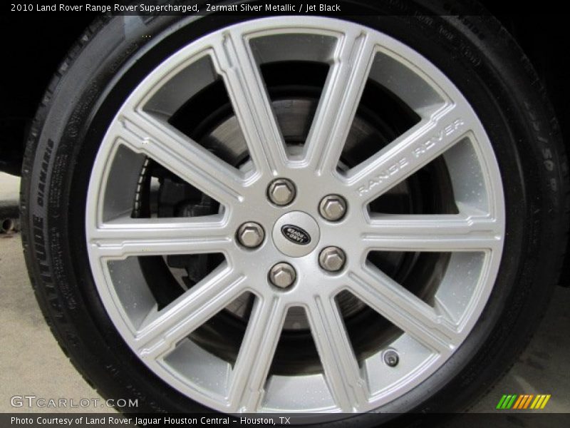 Zermatt Silver Metallic / Jet Black 2010 Land Rover Range Rover Supercharged