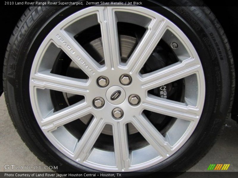 Zermatt Silver Metallic / Jet Black 2010 Land Rover Range Rover Supercharged