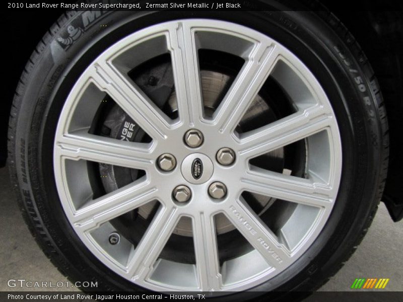 Zermatt Silver Metallic / Jet Black 2010 Land Rover Range Rover Supercharged