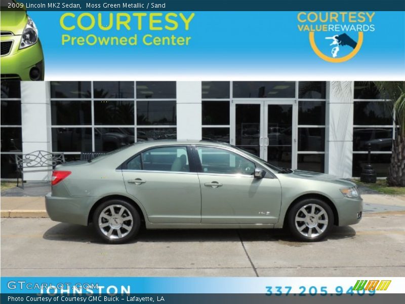 Moss Green Metallic / Sand 2009 Lincoln MKZ Sedan