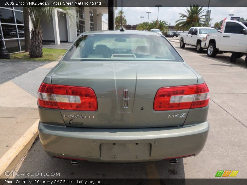 Moss Green Metallic / Sand 2009 Lincoln MKZ Sedan
