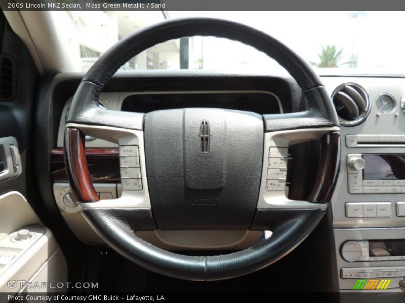 Moss Green Metallic / Sand 2009 Lincoln MKZ Sedan