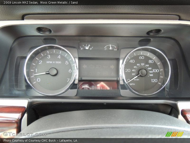 Moss Green Metallic / Sand 2009 Lincoln MKZ Sedan