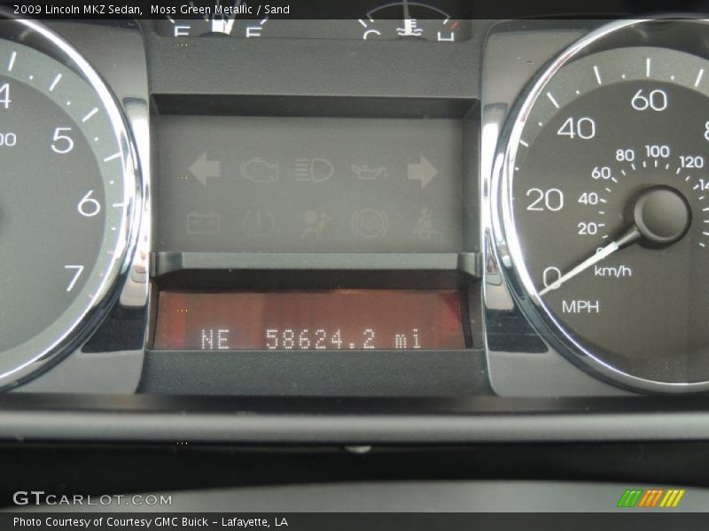 Moss Green Metallic / Sand 2009 Lincoln MKZ Sedan