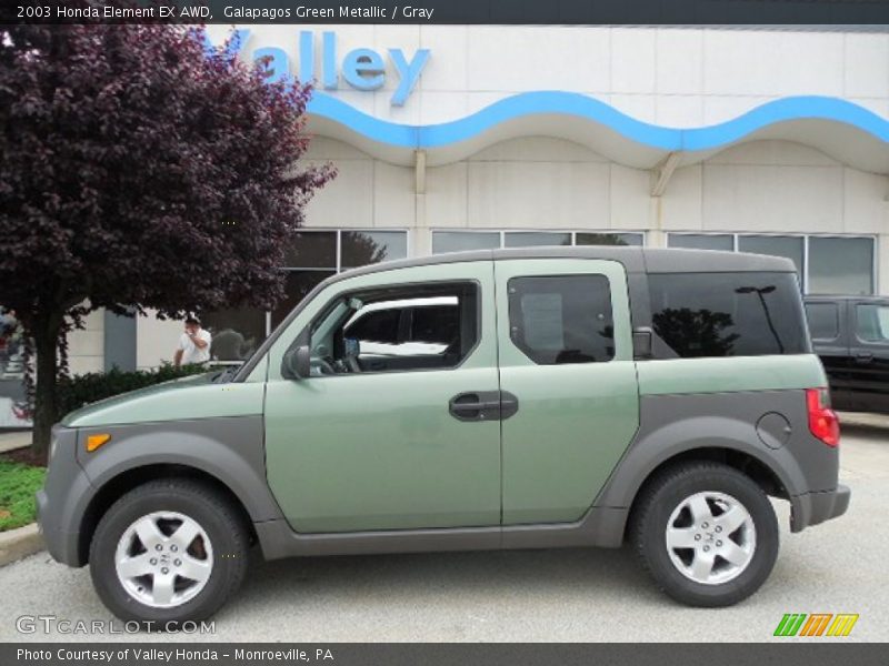 Galapagos Green Metallic / Gray 2003 Honda Element EX AWD