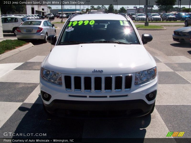 Bright White / Dark Slate Gray 2013 Jeep Compass Sport
