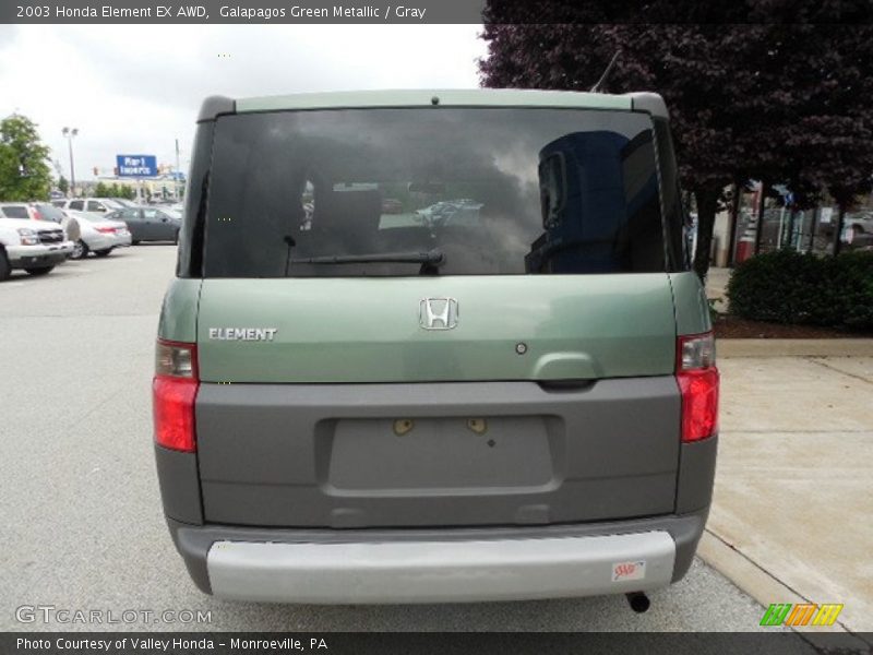 Galapagos Green Metallic / Gray 2003 Honda Element EX AWD