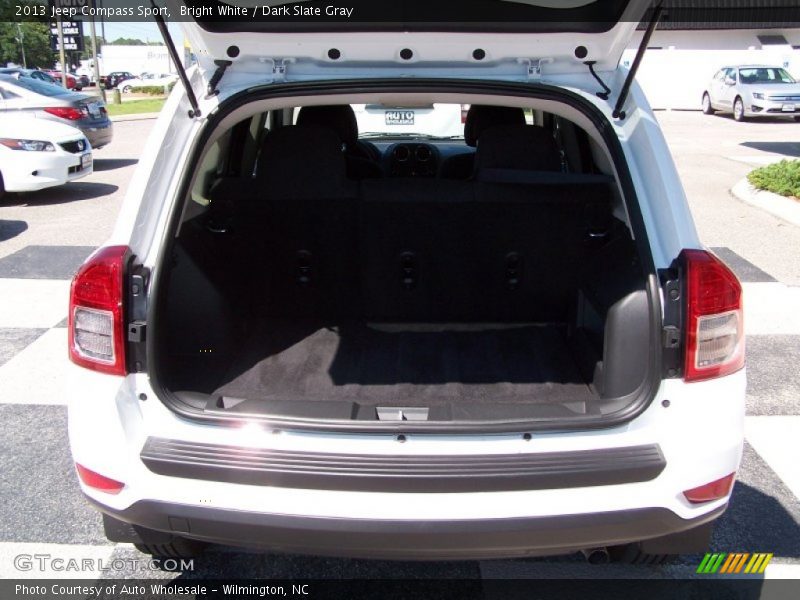 Bright White / Dark Slate Gray 2013 Jeep Compass Sport
