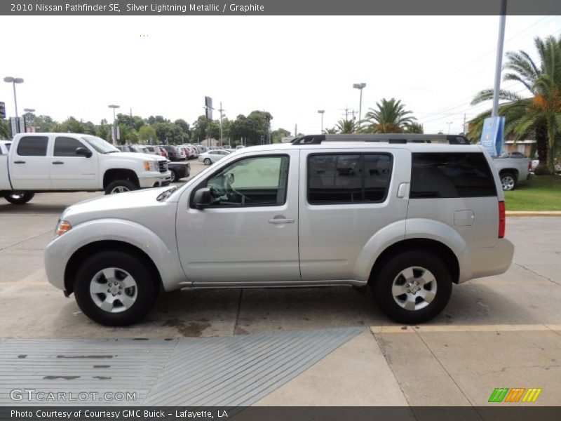 Silver Lightning Metallic / Graphite 2010 Nissan Pathfinder SE