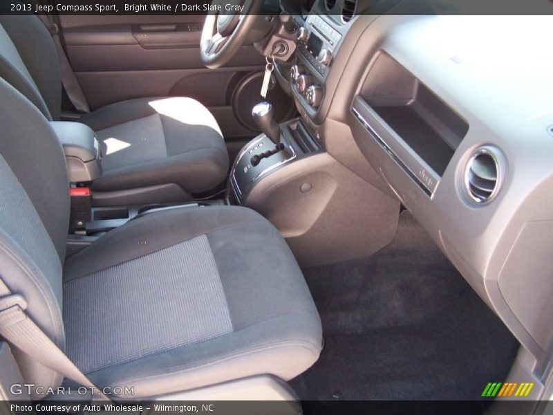 Bright White / Dark Slate Gray 2013 Jeep Compass Sport