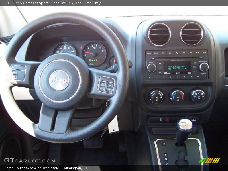 Bright White / Dark Slate Gray 2013 Jeep Compass Sport