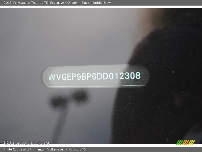 Black / Saddle Brown 2013 Volkswagen Touareg TDI Executive 4XMotion