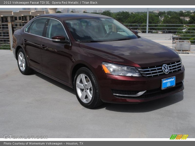 Opera Red Metallic / Titan Black 2013 Volkswagen Passat TDI SE