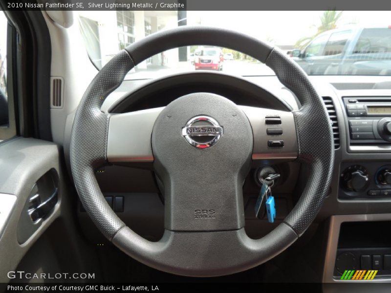 Silver Lightning Metallic / Graphite 2010 Nissan Pathfinder SE