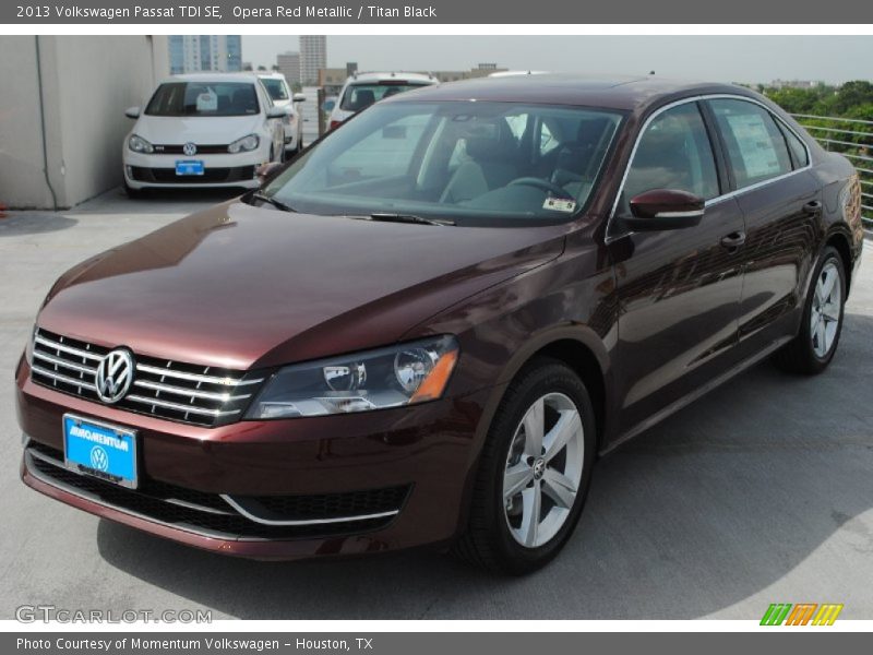 Opera Red Metallic / Titan Black 2013 Volkswagen Passat TDI SE