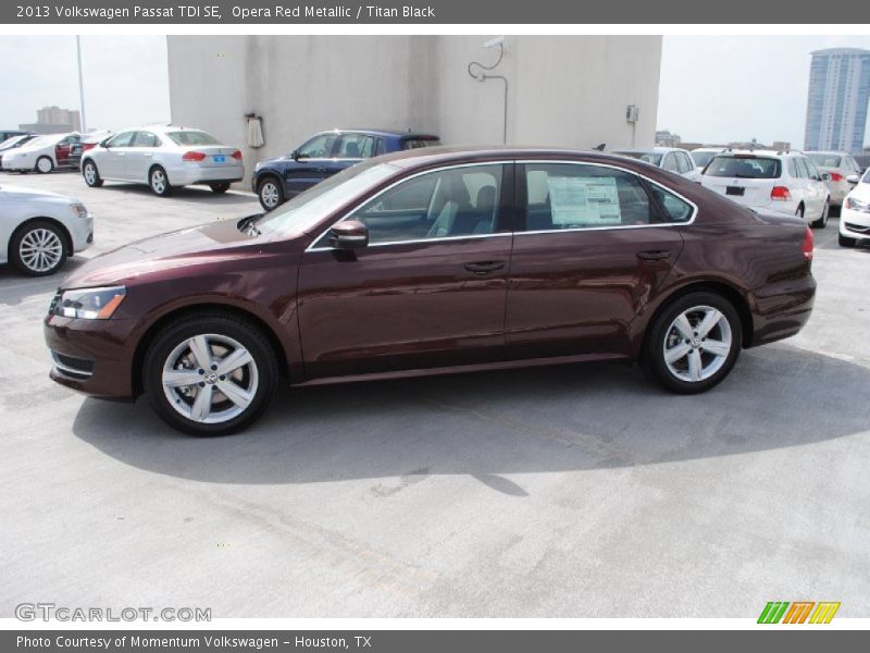 Opera Red Metallic / Titan Black 2013 Volkswagen Passat TDI SE