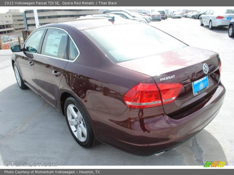 Opera Red Metallic / Titan Black 2013 Volkswagen Passat TDI SE