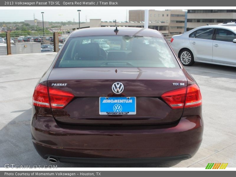 Opera Red Metallic / Titan Black 2013 Volkswagen Passat TDI SE