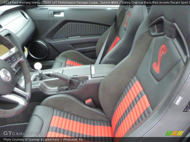 Front Seat of 2014 Mustang Shelby GT500 SVT Performance Package Coupe